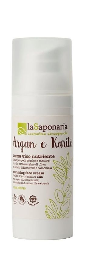 Crema de fata hranitoare cu ulei de Argan si unt de Shea, 50ml, La Saponaria