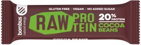 Baton proteic cu boabe de cacao, 20% proteine, eco-bio, 50g - Bombus