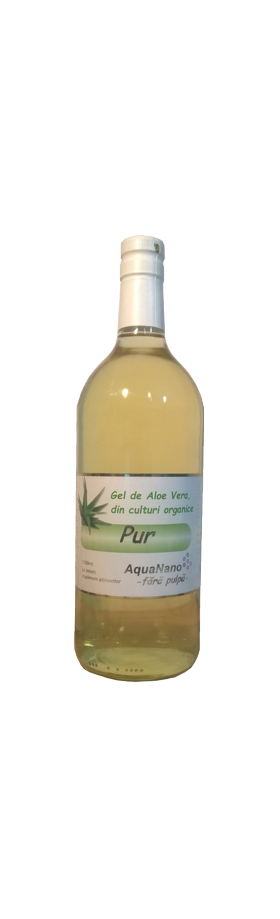 Aloe-Pur - gel organic de Aloe Vera - fara pulpa - 1L - AquaNano