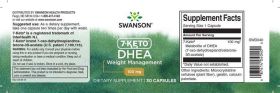 Arzator de Grasimi si Slabit, 7-KETO DHEA, Complex Termogenic Patentat, 100 mg, 30 Capsule, Swanson