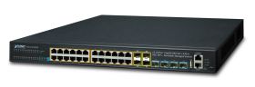 PLANET SGS-6341-24P4X switch-uri Gestionate L3 Gigabit Ethernet (10/100/1000) Power over Ethernet (PoE) Suport 1U Negru (SGS-6341-24P4X)