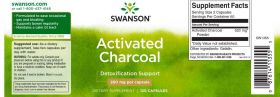 Activated Charcoal (Carbune Activ) 260 mg, 120 capsule - Swanson