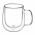 Set 2 cani termorezistente Mia, Ambition, 390 ml, sticla termorezistenta