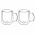 Set 2 cani termorezistente Mia, Ambition, 390 ml, sticla termorezistenta