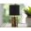 Lampa de masa Glam Dark, Mauro Ferretti, 1 x E27, 40W, Ø 15x28 cm, ceramica, negru/auriu