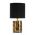 Lampa de masa Glam Dark, Mauro Ferretti, 1 x E27, 40W, Ø 15x28 cm, ceramica, negru/auriu