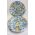 Set 6 farfurii pentru desert PRS 349, Helen Porselen, 20x20x2 cm, portelan, multicolor