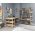 Set birou si biblioteca, Woodface, Softcity, 120x75x55 cm, Lemn, Natural