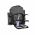 Rucsac picnic / set picnic pentru 2 persoane, DKD Home Decor, 28.5 x 20 x 39 cm, poliester, gri inchis
