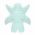 Perna universala copii Baby Pad, Angel Wings, 60x63x5 cm, Bumbac, Verde menta