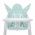 Perna universala copii Baby Pad, Angel Wings, 60x63x5 cm, Bumbac, Verde menta