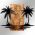 Decoratiune de perete, Hawaii, lemn/metal, 74 x 57.5 cm, negru/maro