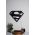 Decoratiune luminoasa LED, Superman, MDF, 60 LED-uri, Galben