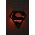 Decoratiune luminoasa LED, Superman, MDF, 60 LED-uri, Rosu