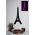 Decoratiune luminoasa LED, Eiffel Tower, MDF, 60 LED-uri, Roz