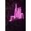 Decoratiune luminoasa LED, City Skyline, Benzi flexibile de neon, DC 12 V, Roz