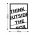 Decoratiune de perete, Think Outside The Box, Metal, Dimensiune: 35 x 50 cm, Negru