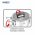 Set de gatit 6 piese, cu manere pliabile, Cooking by Heinner, Milena, inox, gri