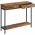 Consola Vincyer, Vasagle, 100 x 30 x 80 cm, PAL/otel, maro rustic