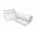 Set 2 perne matlasate 50x70 + pilota 180x200