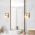 Aplica de perete, Fulgor, 942FLG2213, Metal, Auriu