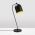 Lampa de masa, Fulgor, 942FLG1823, Metal, Negru/Auriu