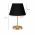 Lampa de masa, Insignio, 780SGN2545, Metal, Negru/Auriu