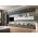 Living Pati 199 - Mobila Sufragerie Gri Beton + Alb