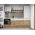 Set Mobila Bucatarie Gastro 240 Alb/Stejar - C23