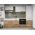 Set Mobila Bucatarie Gastro 260 Alb/Stejar - C10