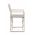 Scaun de gradina pliabil Konnor, Bizzotto, 55 x 50.5 x 84.5 cm, aluminiu/textilena 1x1, grej rastin