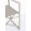 Scaun de gradina pliabil Konnor, Bizzotto, 55 x 50.5 x 84.5 cm, aluminiu/textilena 1x1, grej rastin