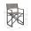 Scaun de gradina pliabil Konnor, Bizzotto, 55 x 50.5 x 84.5 cm, aluminiu/textilena 1x1, gri carbune