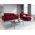 Canapea, Madara, Mazzini Sofas, 2 locuri, 172x102x90 cm, catifea, rosu vin