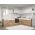 Set Mobila Bucatarie Colt Gastro 300*210 Alb/Stejar - C37