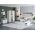 Set Mobila Dormitor Nordis Alb C04 cu oglinda