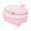 Olita cu manere U-grow, 31.5x22x36 cm, plastic, roz