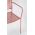 Scaun de gradina Lizette, Bizzotto, 54 x 55 x 89 cm, otel tratat pentru exterior, roz pal