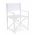 Scaun de gradina pliabil Taylor, Bizzotto, 48 x 56 x 86 cm, aluminiu/textilena 2x1, alb