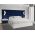 Panou decorativ tapitat - patrat cu buton Roz