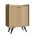 Dulap multifunctional, Mod Design, Seul, 70x40x91.5 cm, Stejar / Negru