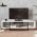 Comoda TV, Zena Home, Asal (150), PAL, Alb / Negru / Stejar