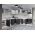 Set Mobila Bucatarie Colt Mina Dual 300*300 Gri Antracit/Alb C117
