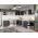 Set Mobila Bucatarie Colt Mina Grafit 280*280 Gri Antracit - C92