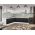 Set Mobila Bucatarie Colt Mina Yang 280*280 Ferrara/Alb C146