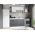 Set Mobila Bucatarie Mina Dual 140 Gri Antracit/Alb C101
