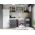 Set Mobila Bucatarie Mina Dual 200 Gri Antracit/Alb C102