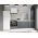 Set Mobila Bucatarie Mina Dual 220 Gri Antracit/Alb C110