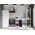 Set Mobila Bucatarie Mina Dual 220 Gri Antracit/Alb C110