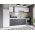 Set Mobila Bucatarie Mina Dual 240 Gri Antracit/Alb C100